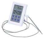Oven thermometer with stainless steel probe