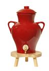Red stoneware vinegar maker - 2.5 litres