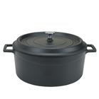 Round casserole dish - 32 cm - matt black