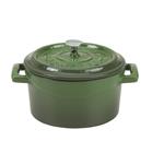 Mini casserole dish 10 cm in cast iron - green
