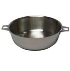 Stainless steel 24 cm pan with no handle