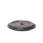 Round grey cast iron lid