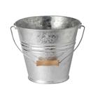 Galvanised 10 litre bucket with a wooden handle