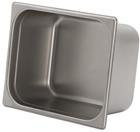 Stainless steel gastronorm container 1/2. Height: 15 cm EN-631