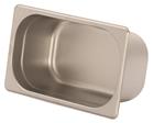 Stainless steel gastronorm container 1/4. Height: 10 cm EN-631