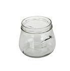 Cylindrical glass jars of 850 ml