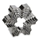 Set of 5 stainless steel snowflake cookie cutters
