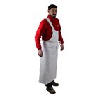One-shoulder cotton butcher apron
