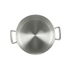 Aluminum casserole with square edge and aluminum handles diameter 40 cm