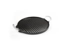 Round reversible plancha grill in enamelled cast iron - 42 cm.