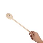 Beech wood spoon 30 cm with smiley engraving