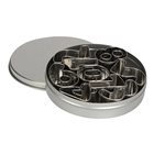9 piece stainless steel cookie cutters in box