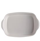 Square ceramic dish - 42 cm - White color Flour