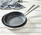 Set of 2 stainless steel pans 3 Ply 24 and 28 cm non-stick induction De Buyer