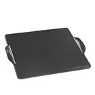 Oven plate and barbecue in square ceramic 35 cm anthracite Charcoal Emile Henry EXCLU