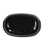 Artisan loaf mold with lid large satin black Truffle red ceramic bread Emile Henry