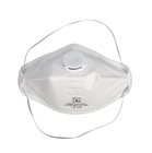 Respiratory protection mask FFP2 with foldable x20 valve adaptable nose clip fine dust