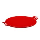 Smooth Stone Pizza 37 cm red Coquelicot Emile Henry