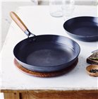 Enamelled iron pan with ceramic coating, diameter 24 cm