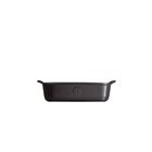 Individual rectangular oven dish 22 cm the good dish in charcoal gray enamelled ceramic Charcoal Emile Henry