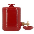 Emile Henry 2.5 litre design vinegar cruet with red Grand Cru ceramic dish