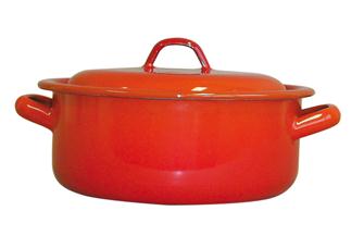 Orange stew pot, diameter 24 cm