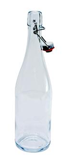Transparent 75 cl lemonade bottle with mechanical cap by 6
