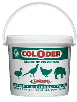 Coloder rosin for peeling and plucking 3.5 kg bucket