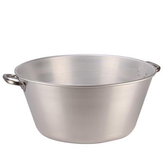 Aluminium basin for grease and jam - 62 litres