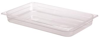 BPA free gastronorm container 1/1 in copolyester. Height 6.5 cm.