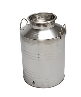 Stainless steel oil can - 25 litres
