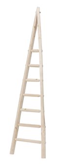 Pointed wooden fruit picking ladder - 3.5 metres