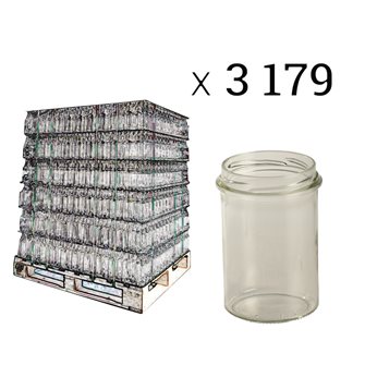 Glass honey pot 228 ml by 12