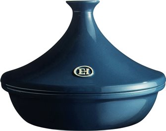 Ceramic Tajine 32 cm for 6 to 10 people blue soft fire Emile Henry