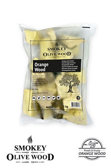 Bag 5 kg of orange pieces for barbecue