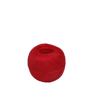 Ball 200 g of red rustic linen sausage twine