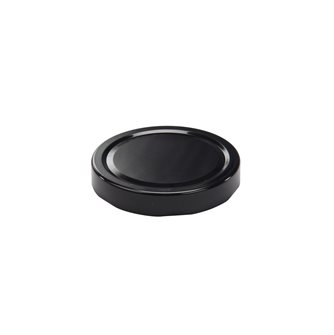 Capsule for Jar High Skirt diam 82 mm black color by 20