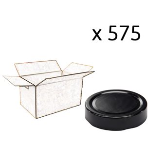 Capsule for High Skirt Jar diam 70 mm black color by 575