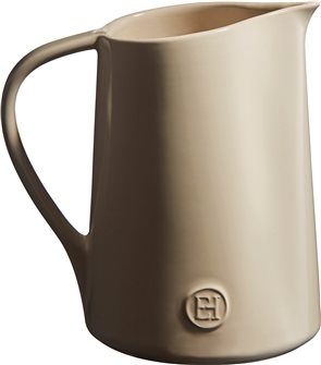 Emile Henry white ceramic jug or pitcher