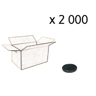 53mm diameter black twist-off capsules per 2,000 carton