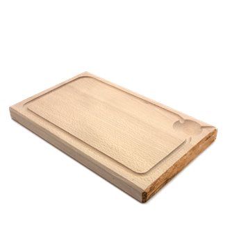 One-piece cutting board 40x28 cm with channel made in France