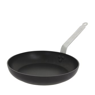 24 cm induction pan with ultra-resistant non-stick stainless steel tail made in France