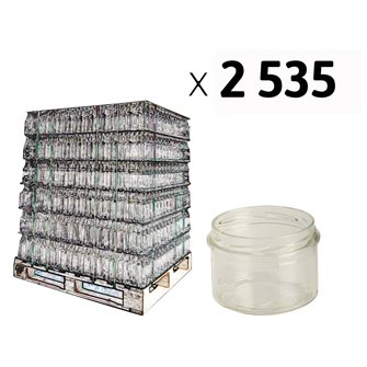Twist-off glass jar 190g per pallet of 2704