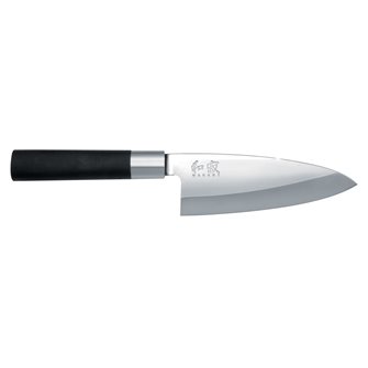 Deba 15 cm heavy forged Kai Wasabi Black japanese fish knife made in Japan